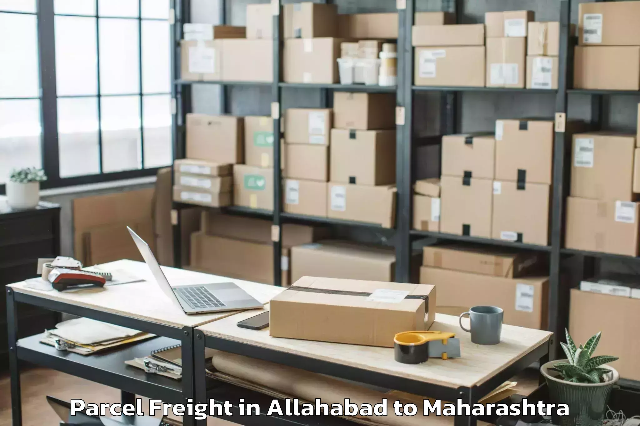 Quality Allahabad to Sonegaon Airport Nag Parcel Freight